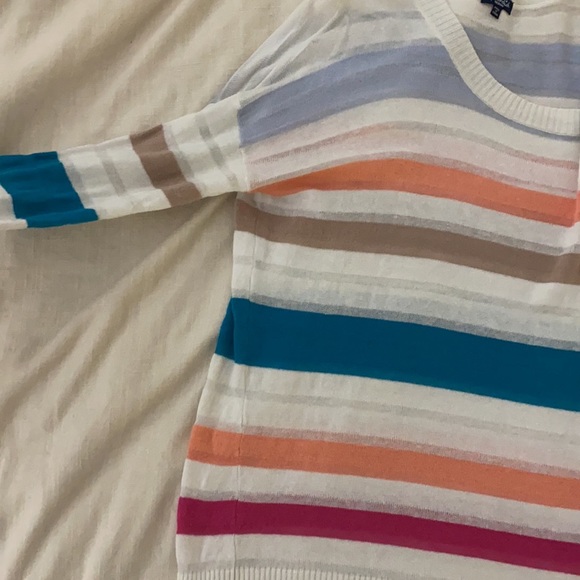 Splendid linen blend striped sweater size medium - Picture 3 of 3